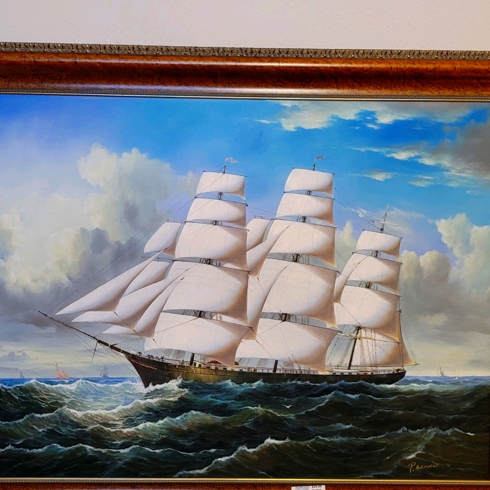Large ship painting